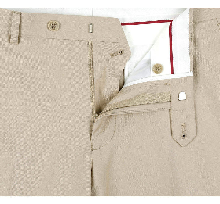 Classic Two Button Suit with Vest Option - Light Tan