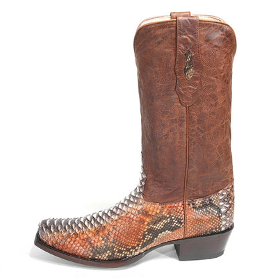 Los Altos Python Skin Western Boots