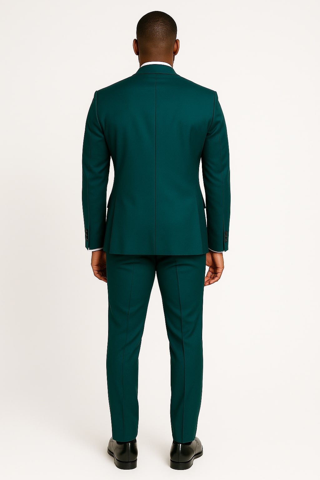 Teal Green Tuxedo Suit - Satin Shawl Lapel