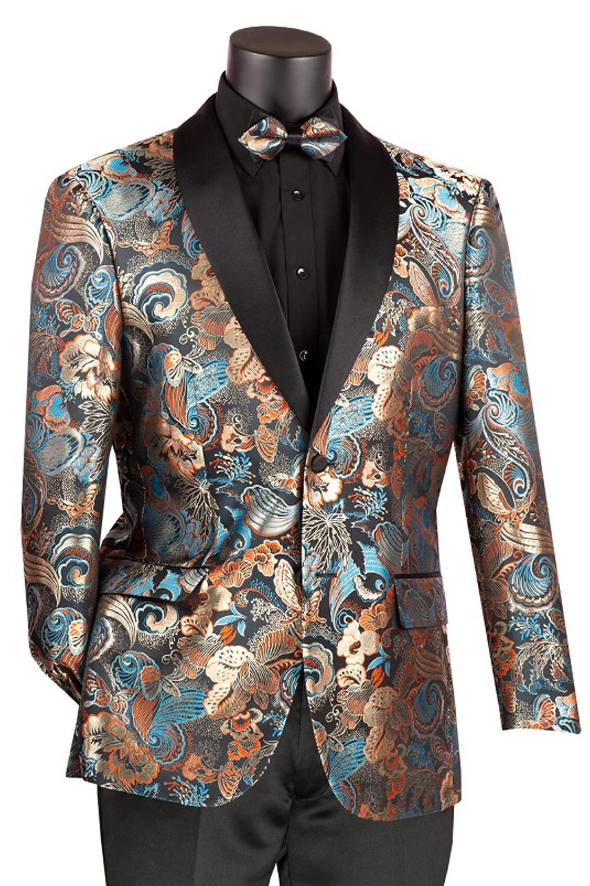 Teal Tuxedo Jacket