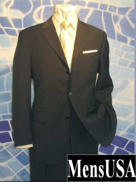 Solid Black Available in 2 or 3 Buttons Style Regular Classic Cut Very Light Soft Super 120's