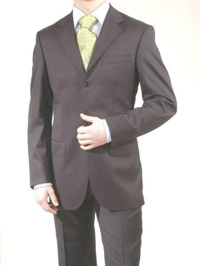 Men's Charcoal Gray 3 Button Dress Business Suits On Sale - Color: Dark Grey Suit