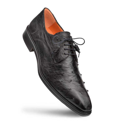 Tillson Ostrich Plain Toe Blucher by Mezlan