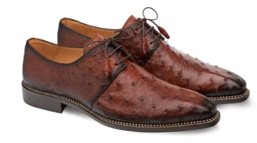 Tillson Ostrich Brandy by Mezlan - Spanish Craft