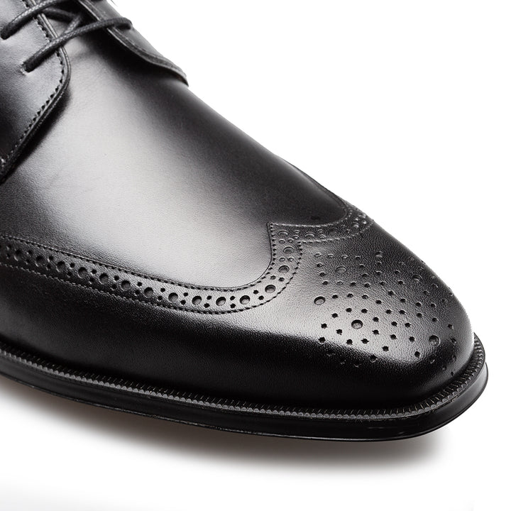 Tasso Wing Tip Derby Black by Mezlan - Made in Spain