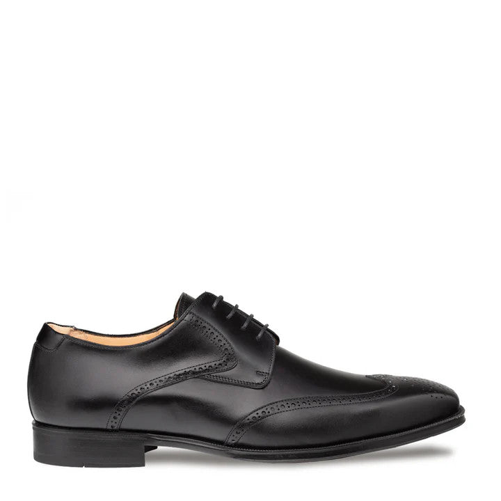 Tasso Wing Tip Derby Black by Mezlan - Made in Spain