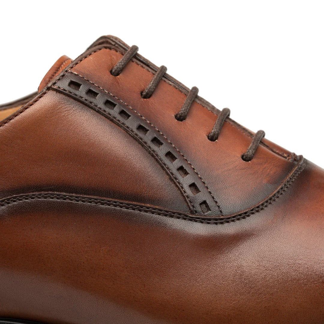 Amaro Cognac Leather Cap Toe by Mezlan
