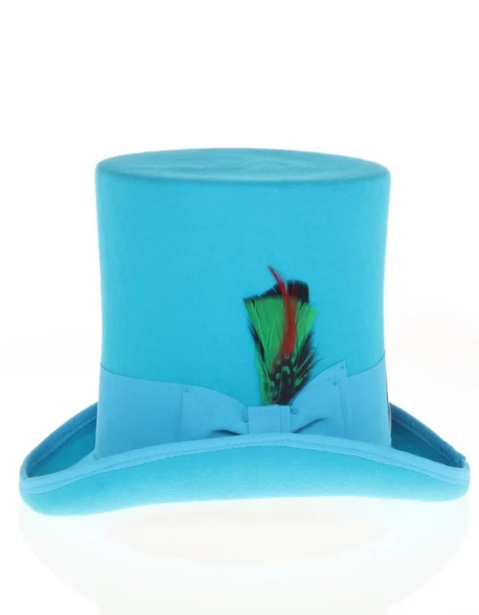 Victorian Steampunk Loden Felt Top Hat
