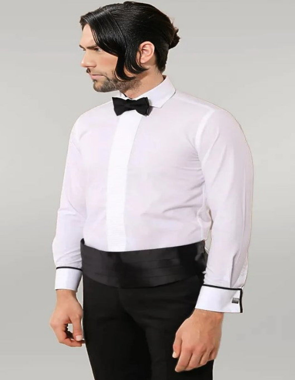 White Tuxedo Shirt Classic Cotton by Alligator Warehouse