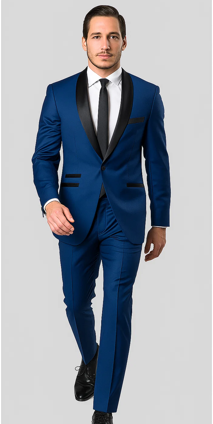 Tuxedo Shawl Lapel Black,Blue