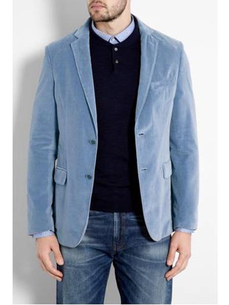 Matching Mens and Women Mens Blazer - Baby Blue Sport Coat