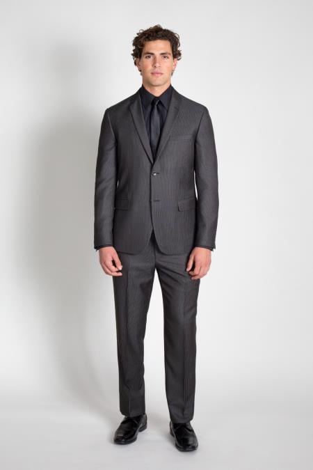 Call if not Text or Whatsup 3104300939 To Setup The Group - Call: 3104300939 Men's 2 Button Charcoal Groomsmen ~ Groom Wedding Pinstripe Slim Fitted Cheap Priced Business Suits Clearance Sale