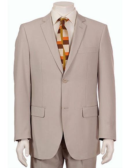 Men's Vitali Authentic 2 Button Khaki Slim Fit Suit
