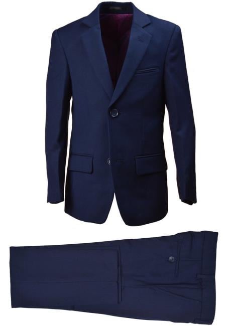 Boys Husky Suit Boys Dark Navy Suit Perfect for toddler Suit wedding attire outfits