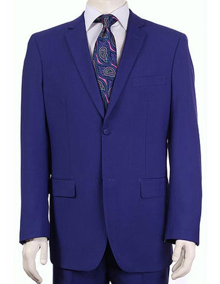 Men's Vitali Authentic 2 Button Saphire Slim Fit Suit