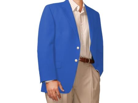 Men's Two Button Blazer French-Blue (Men + Women)