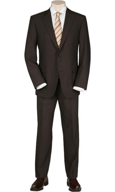 Mix and Match Suits Men's 2 Button blazer flaunts full sleeves Solid Brown Quality Suits,Total Comfort Any Size Jacket&Any Size Pants