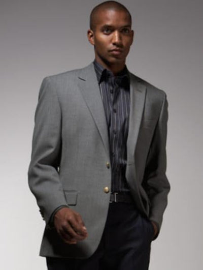 Men's 2 Button Cheap Priced Designer Fashion Dress Casual Blazer For Men On Sale Gray ~ Grey Sport Coat ~ Cheap Priced Unique Dress Blazer For Men Jacket For Men Sale ~ Jacket With Brass Buttons