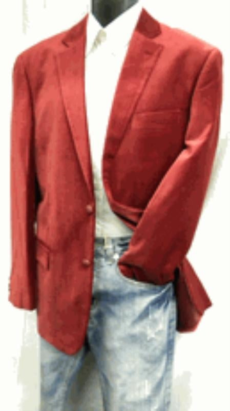 Men's 2 Button Men's Wine Velvet Blazer Coat Men's blazer Jacket