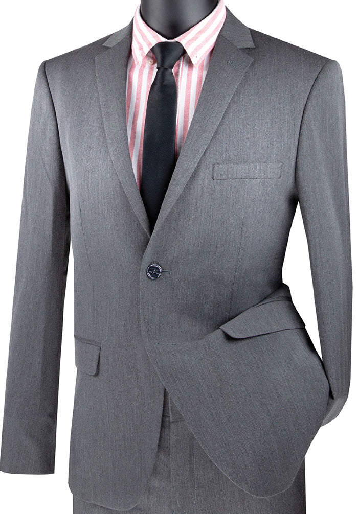 Ultra Slim Fit Stretch 2 Piece Suit Color Black main image 0