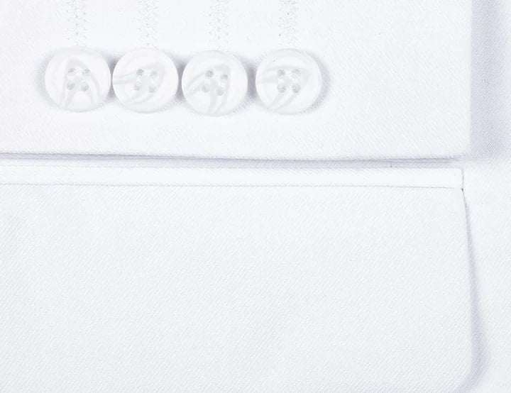 White Two Button Wedding Suit For Men