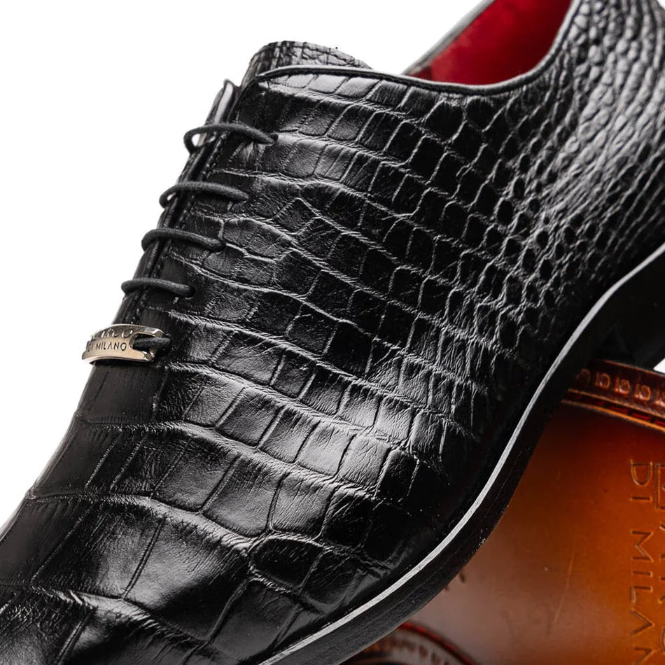 Marco Di Milano Bono Alligator Whole-cut Oxfords