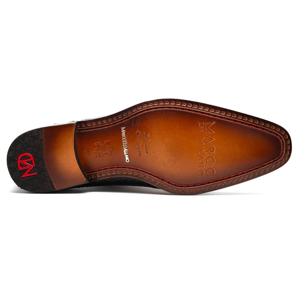 Marco Di Milano Bono Alligator Whole-cut Oxfords