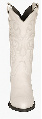 White Eel J-Toe Boots