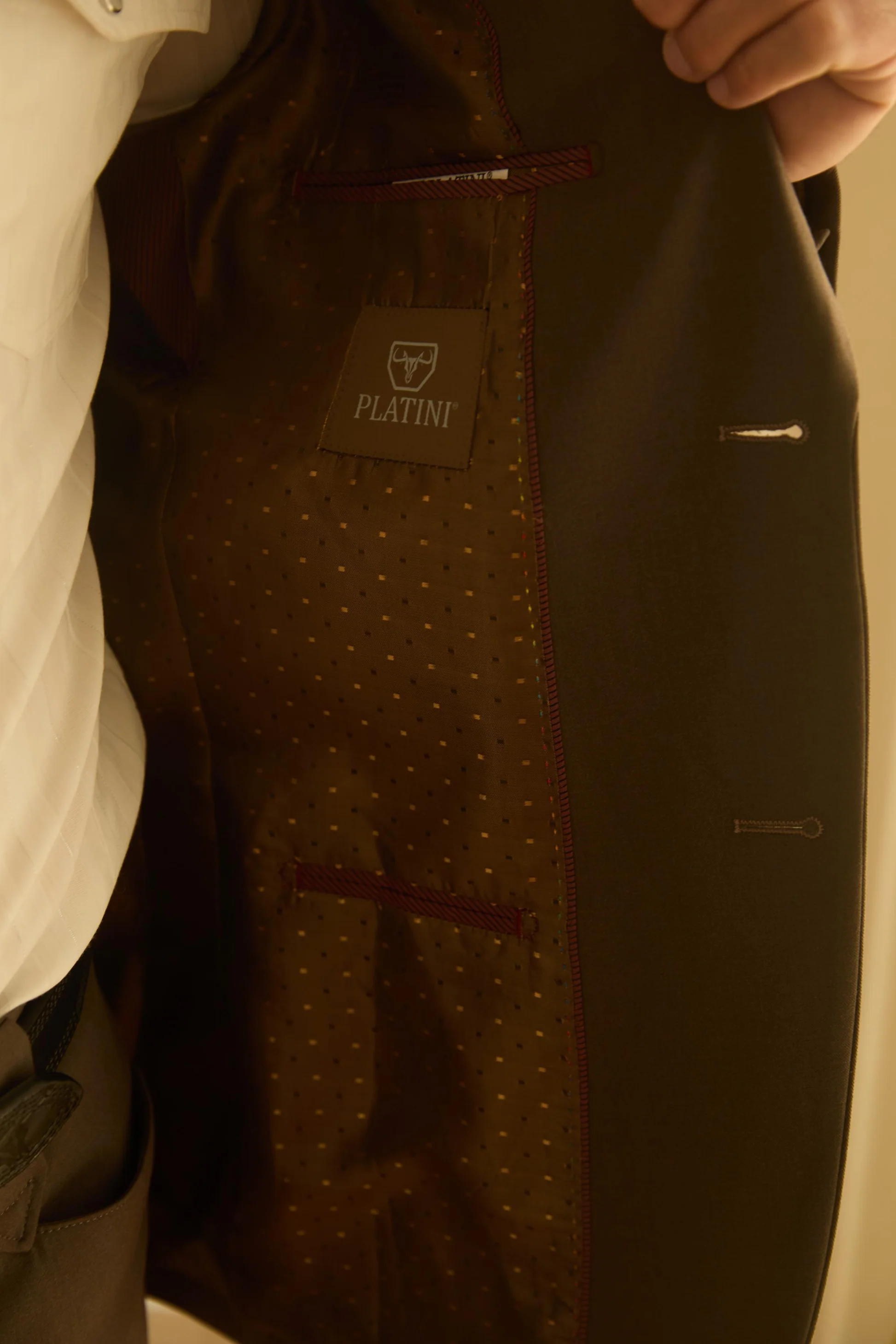 Mens Black Western Sport Suit with Elbow Patch Detail