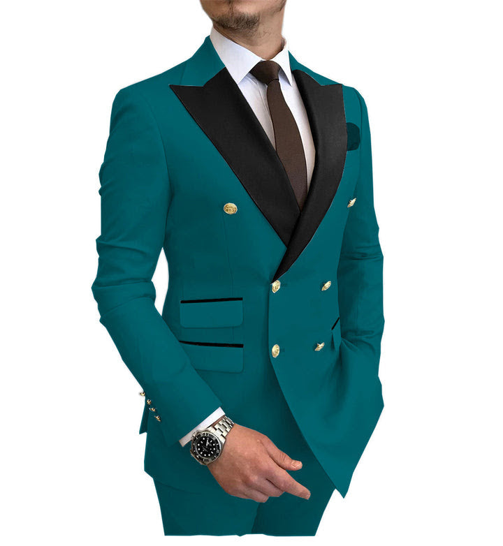 Double Breasted Tuxedo Groom Suit