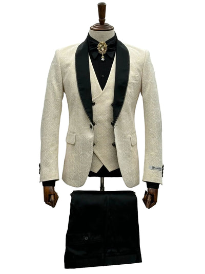 Ivory Cream Off White Tuxedo for Weddings