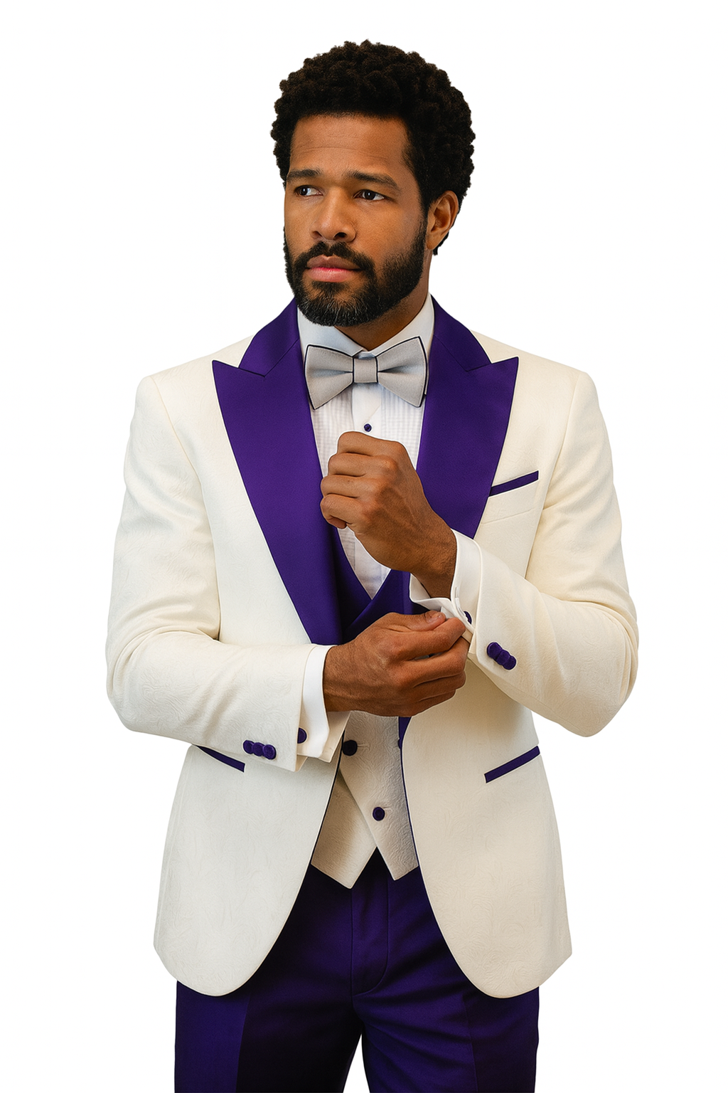 Hilton Paisley Peak Lapel Tuxedo Set