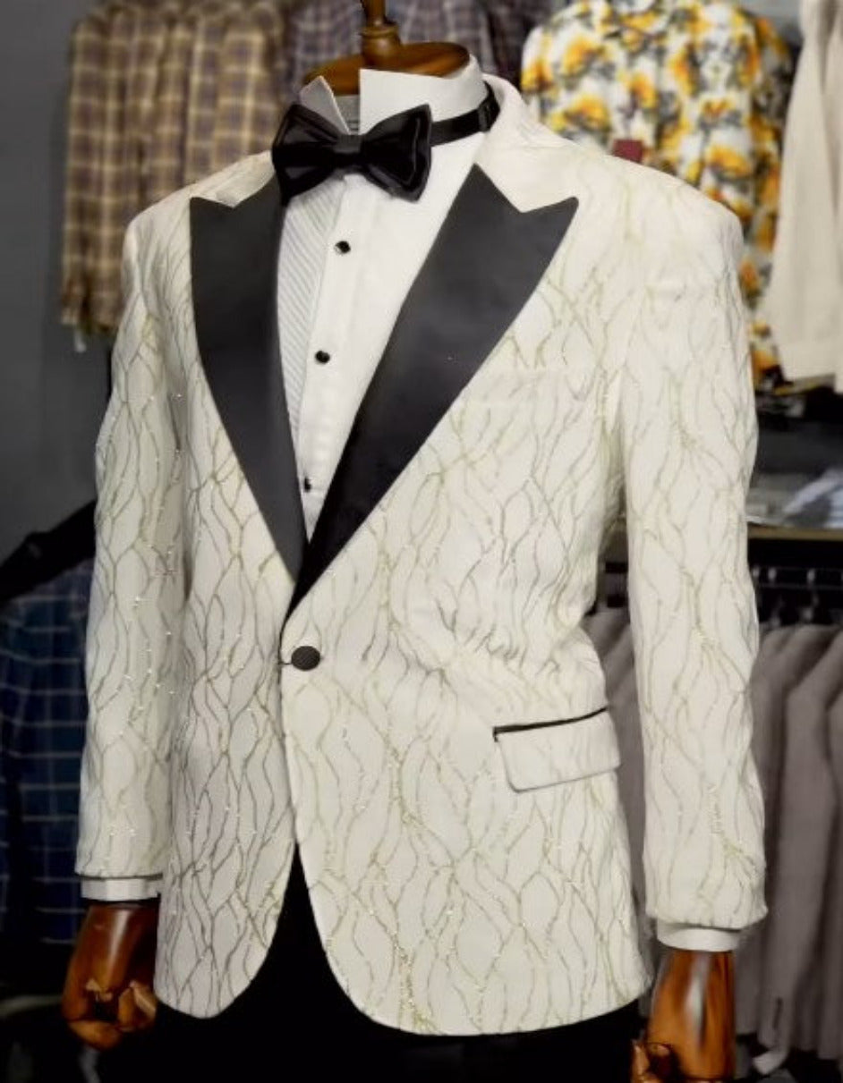 Mardi Gras Two-Toned Tuxedo Jacket