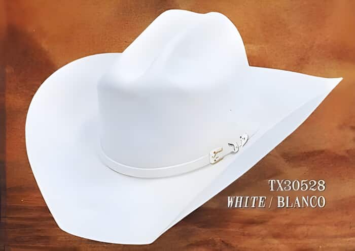 White Western hat tejanas Texas Style 4X Felt Hats By Authentic Los altos