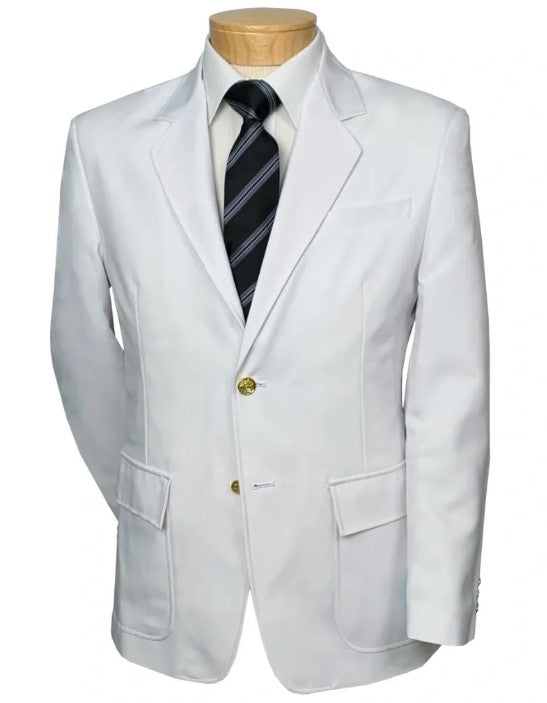 Ultralux Men's White Blazer by Executive Apparel