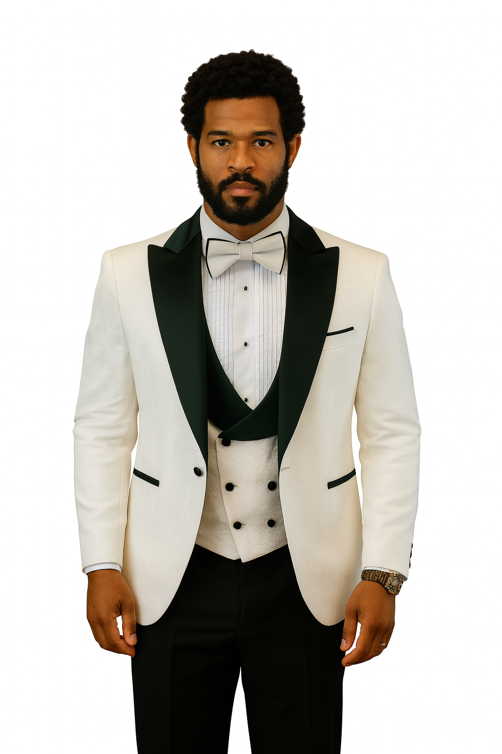 Hilton Paisley Peak Lapel Tuxedo Set