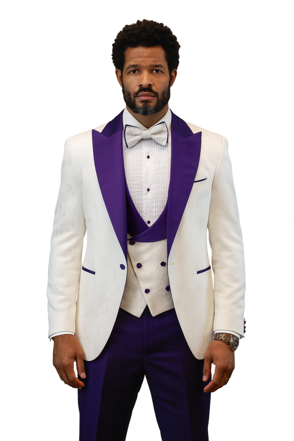 Hilton Paisley Peak Lapel Tuxedo Set