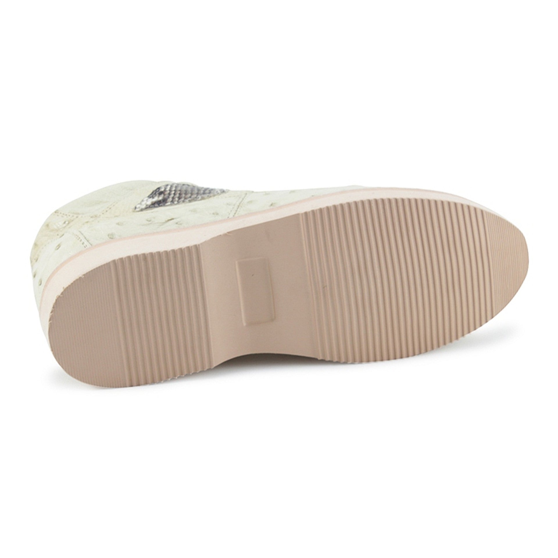 Winter White Python & Ostrich Boots by Los Altos