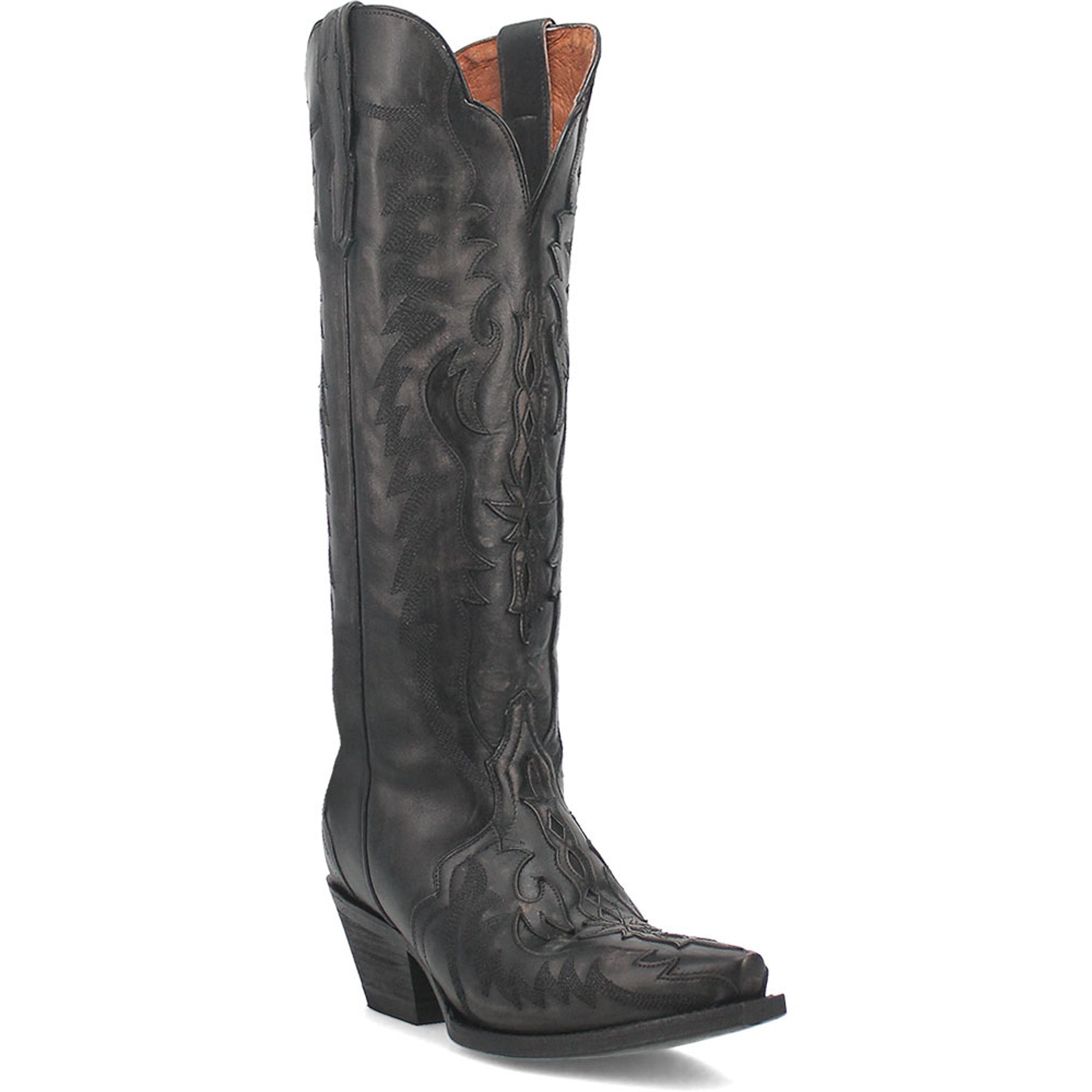 Dan Post Hallie 15" Snip Toe Black Boot
