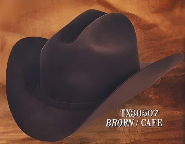 Western hat tejanas 4X Felt Hats Coco Chocolate brown
