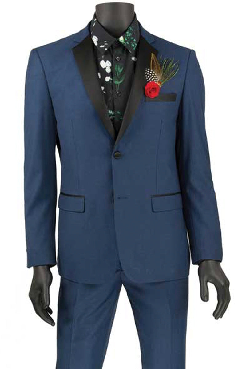Ultra Slim Blue Tuxedo for Men