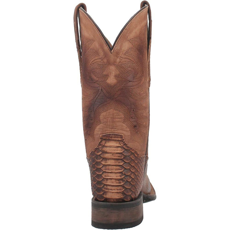Dan Post KA Faux Python Print Square Toe Boot