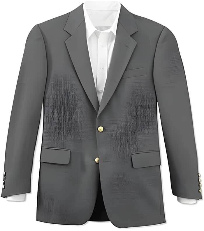 All Season Grey 2 Button Front 4 On Sleeves Fully Lined Metal Button Cheap Priced Unique Dress Blazer For Men Jacket For Men Sale (Men + Women)