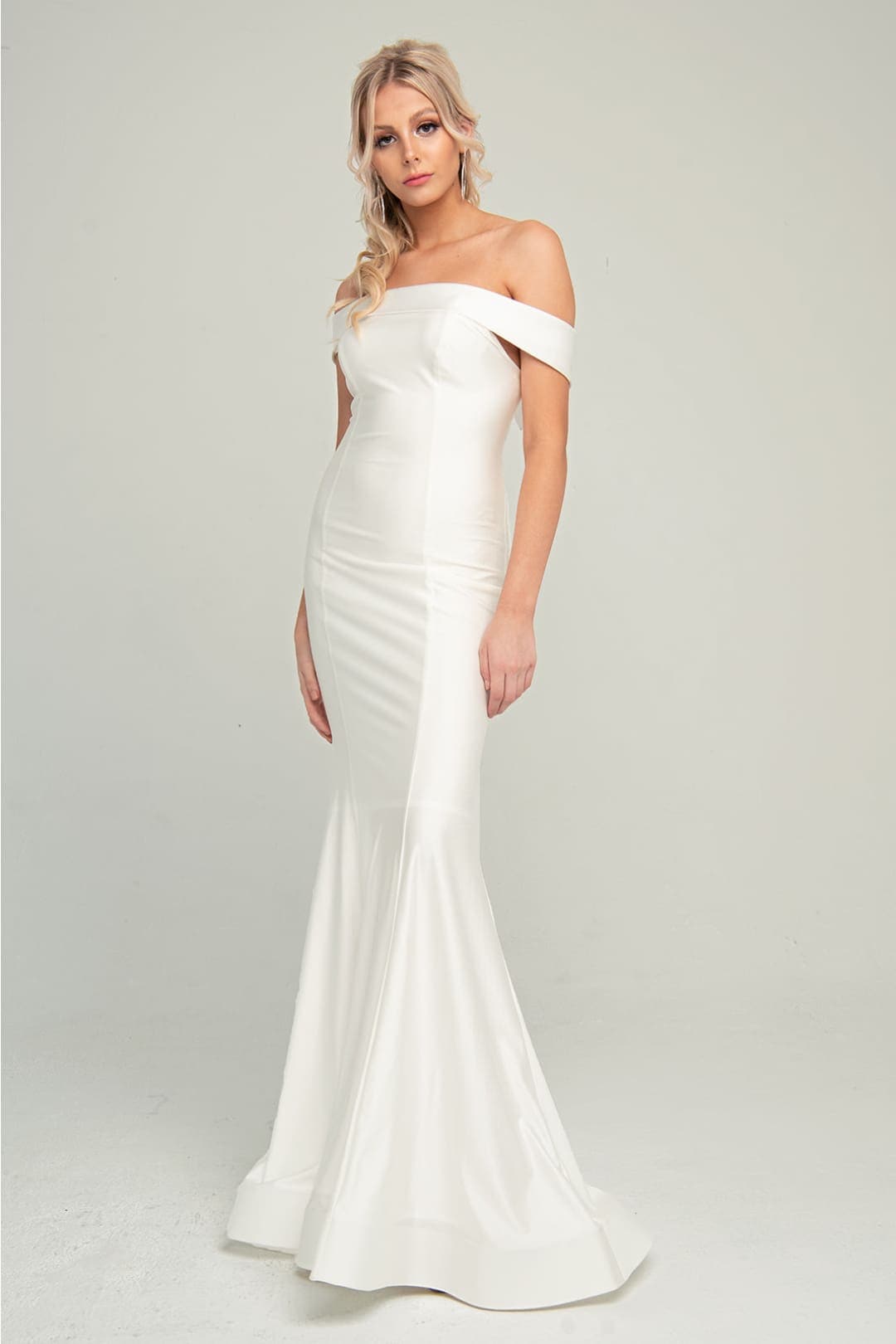 Amelia Couture 373 Off Shoulder Bodycon Mermaid Prom Evening Gown