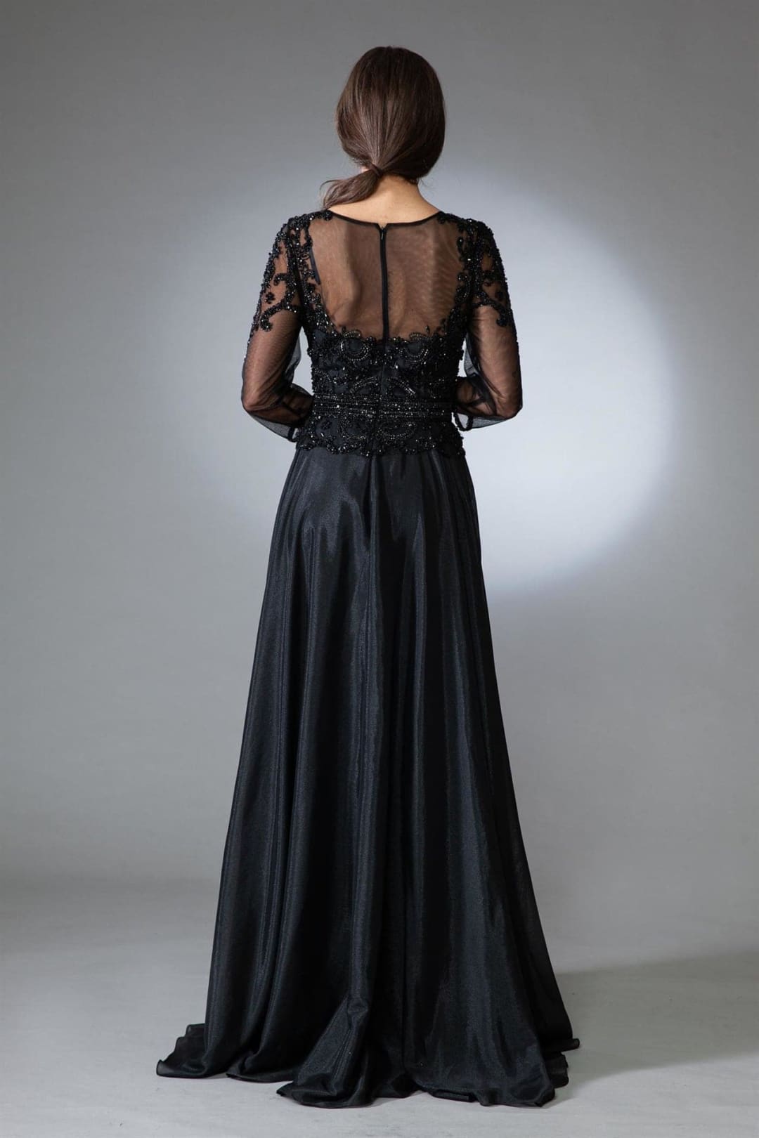 Amelia Couture 7041 Illusion 3/4 Sleeve Mother of the Groom Gown