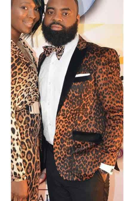 2 Button Black Matte Gold Sequin Glitter Pattern Blazer