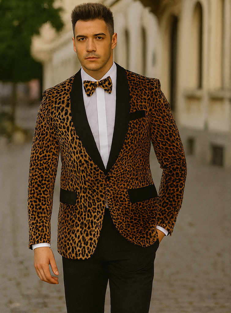 Animal Leopard - Animal Print Blazers Print Exotic Skin Pattern $199
