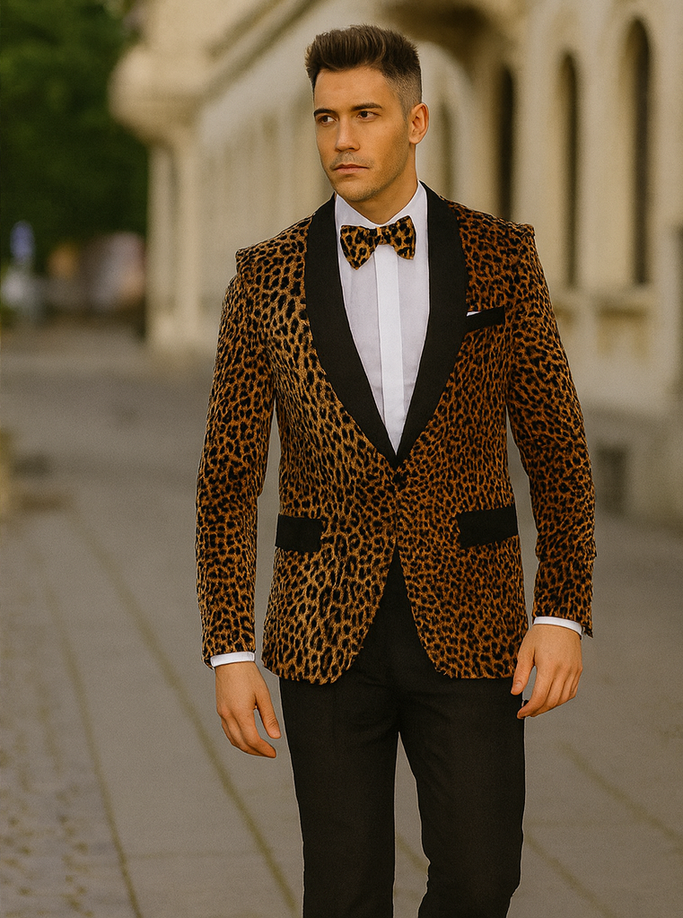 Animal Leopard - Animal Print Blazers Print Exotic Skin Pattern $199