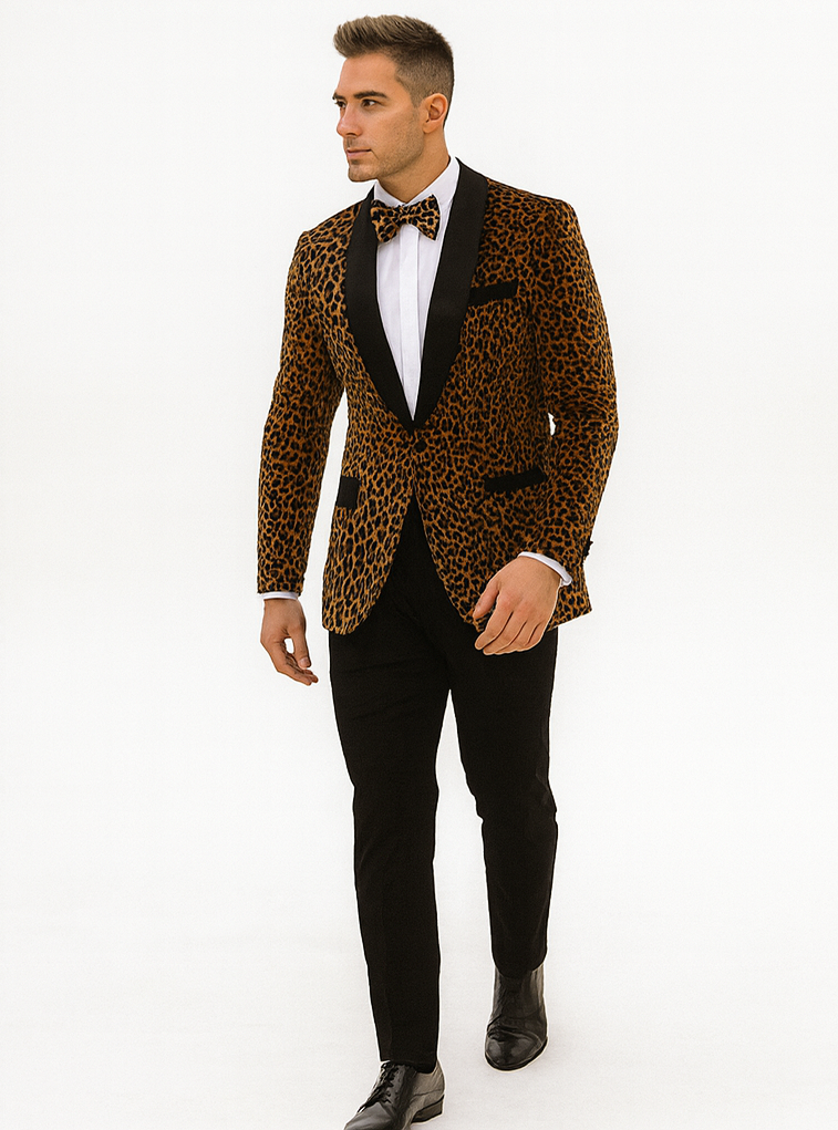 Animal Leopard - Animal Print Blazers Print Exotic Skin Pattern $199