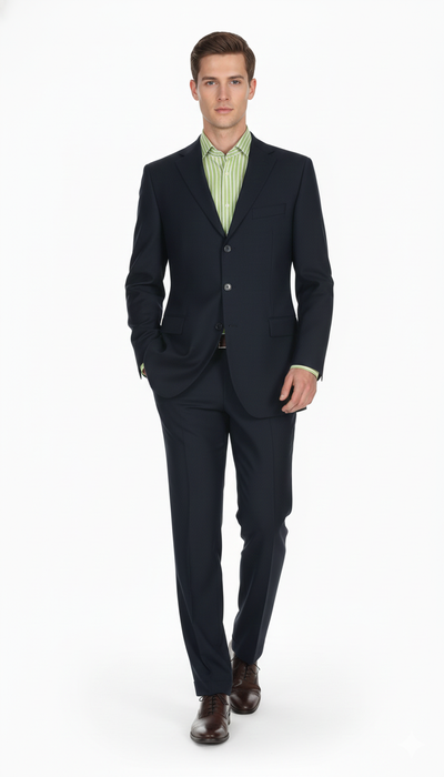 Mix and Match Suits Solid Dark Navy Blue Suit For Men Quality Suit Separates, Total Comfort Any Size Jacket&Any Size Pants